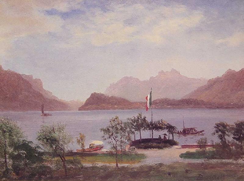 Albert Bierstadt Italian Lake Scene France oil painting art